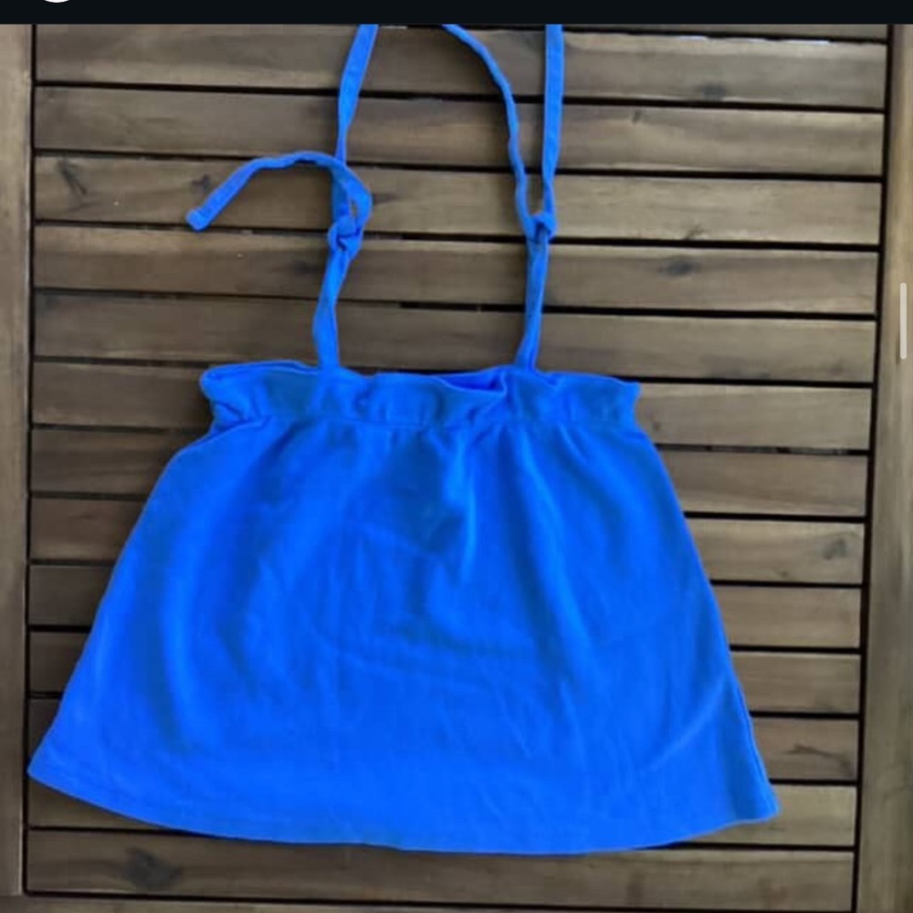 TBBC Vibrant Blue Strapless Top EUC size 6